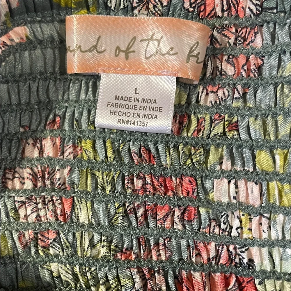 Band of the Free Floral Maxi Dress with Spaghetti Straps Size Large - Picture 6 of 7